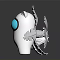 Three Different Sizes White Game Movie Characters With Blue Eyes And Snowflake Decorations