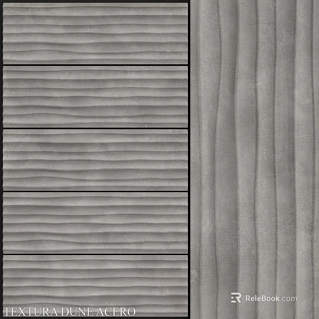 Durable Gray Wood Grain Building Components With Horizontal Vertical Textured Panels 3d model