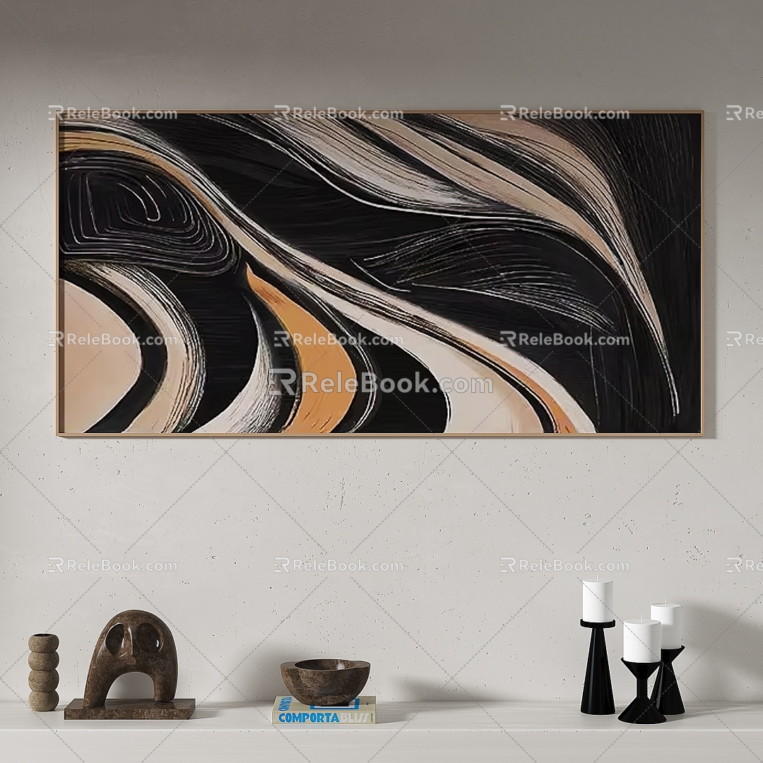 Nordic Quiet Abstract Decorative Painting model