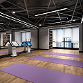 INDUSTRIAL LOFT GYM 3d model