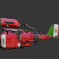Pink Vintage Passenger Biplane Model With Metal Material And Black Background
