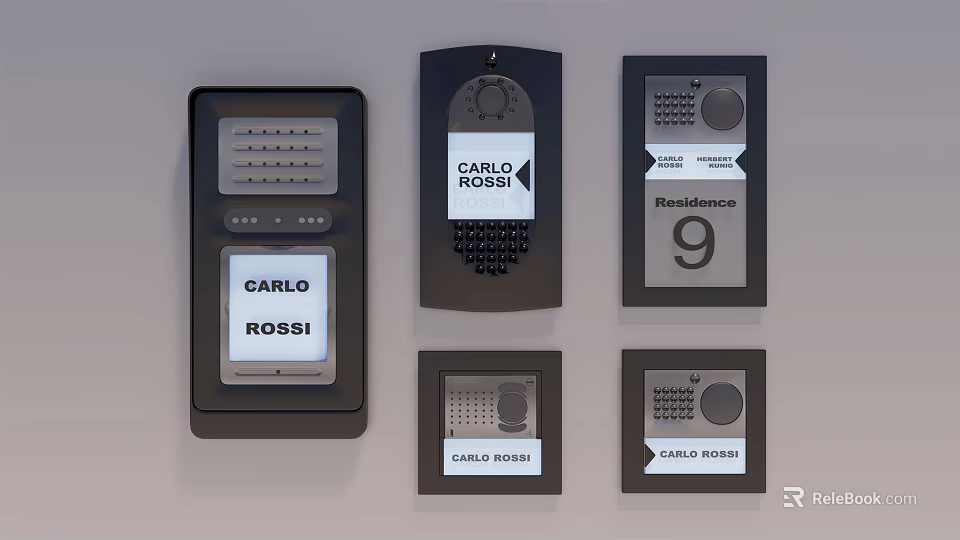 Different CARLO ROSSI Control Panels For Residence 9 With Modern Design 3d model 