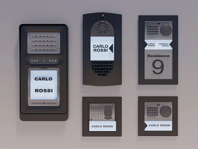 Different CARLO ROSSI Control Panels For Residence 9 With Modern Design 3d model