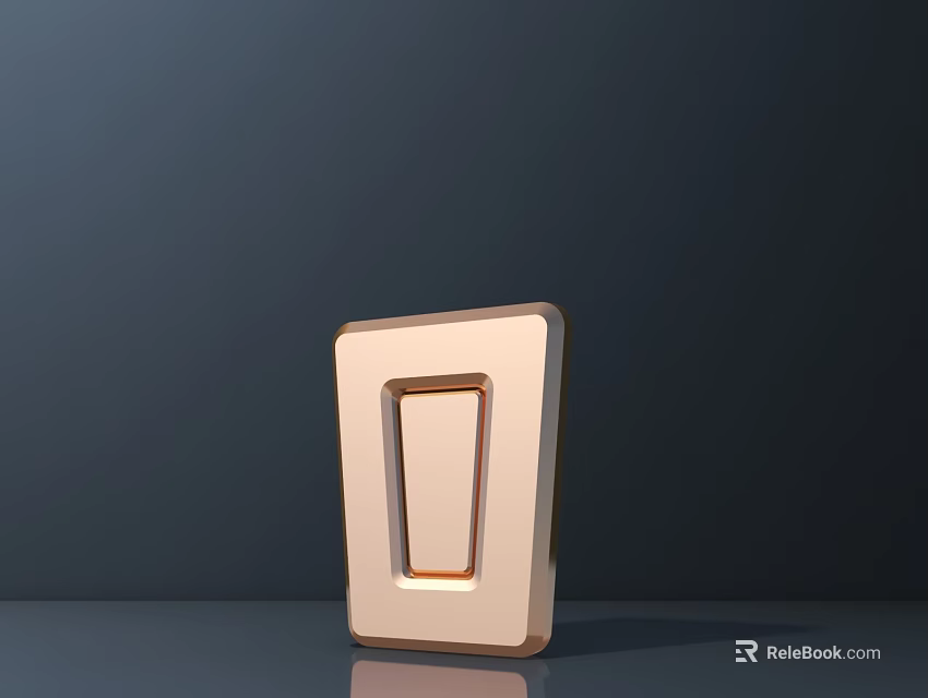 Elegant Modern Ceiling Light With Square Design And Metallic Finish For Home Interior 3d model 