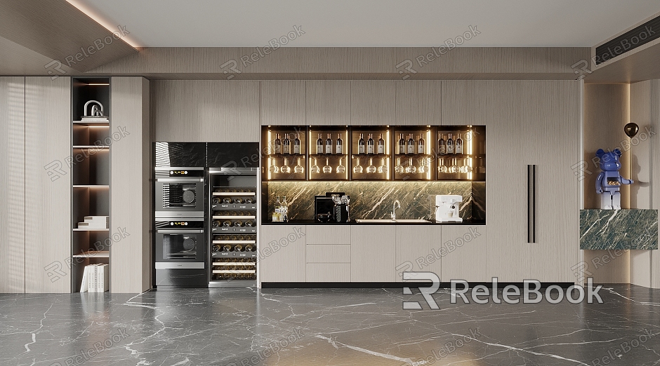 Modern Wine Cabinet model