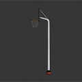 Portable Basketball Hoop With Black Backboard And Stable Stand For Home Use