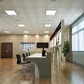 Modern Monitoring Room Interior With Multiple Screens Control Desk And Office Chairs Setup