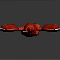 Red Lobster Shaped Hammer with Red Claws Wooden Handle and Decorative Accents