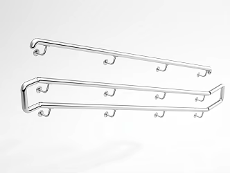 Modern Handrail Railing 3d model