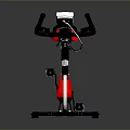 STARTRAC Red And Black Stationary Bike With Ergonomic Design For Home Fitness Use
