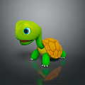 Turtle Cartoon Turtle Snapping Turtle Chickbill Turtle Reptile Cold Blooded Animal Reptile Class 3d model