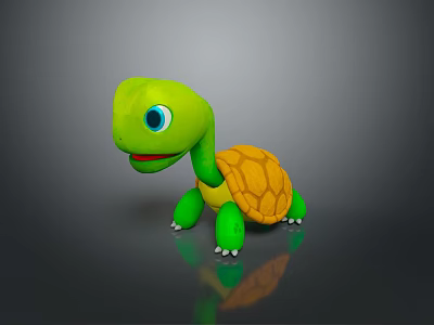 Turtle Cartoon Turtle Snapping Turtle Chickbill Turtle Reptile Cold Blooded Animal Reptile Class 3d model