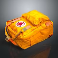 Yellow Emergency Survival Bag With Red Logo For Home Essential Supplies