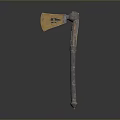 Tomahawk Axe Wooden Axe Handle Axe Mountain Axe Chopping Wood Axe Chopping Wood Axe Magic Axe 3d model