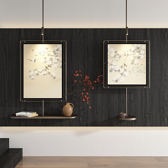 New Chinese Decorative Painting 3d model