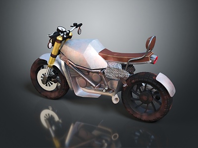 INDUSTRIAL LOFT MOTORCYCLE 3d model