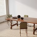 Modern table combination 3d model
