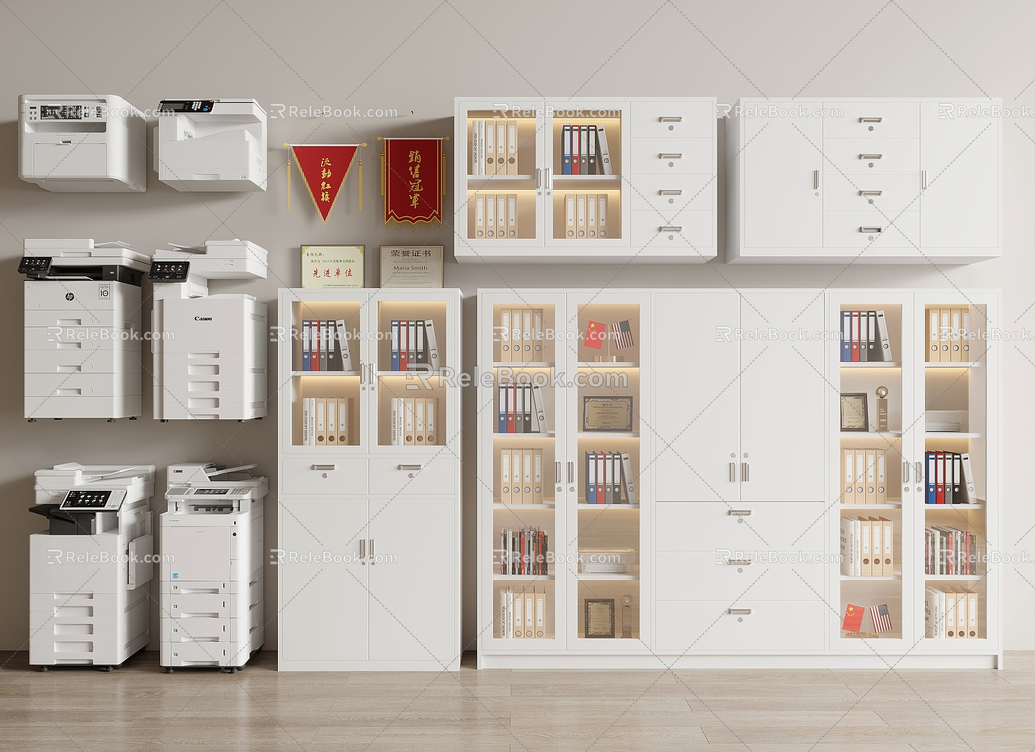 Printer file cabinet 3d model