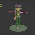 Intricate Robot Style Sculpture With Mechanical Arms Helmet And Backpack On White Base
