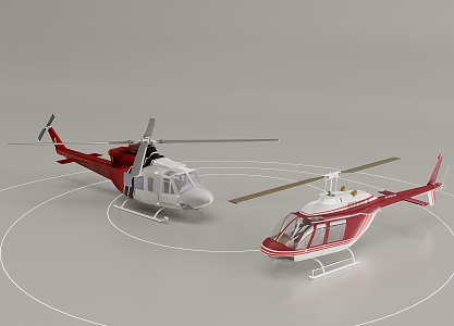 modern helicopter 3d model