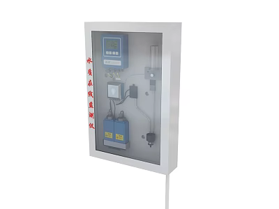 Industrial Water Quality Online Monitoring Equipment With Digital Display And Sensors 3d model