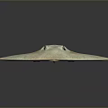 Stingray With Flat Circular Body Light And Dark Spots And Long Slender Tail 3d model