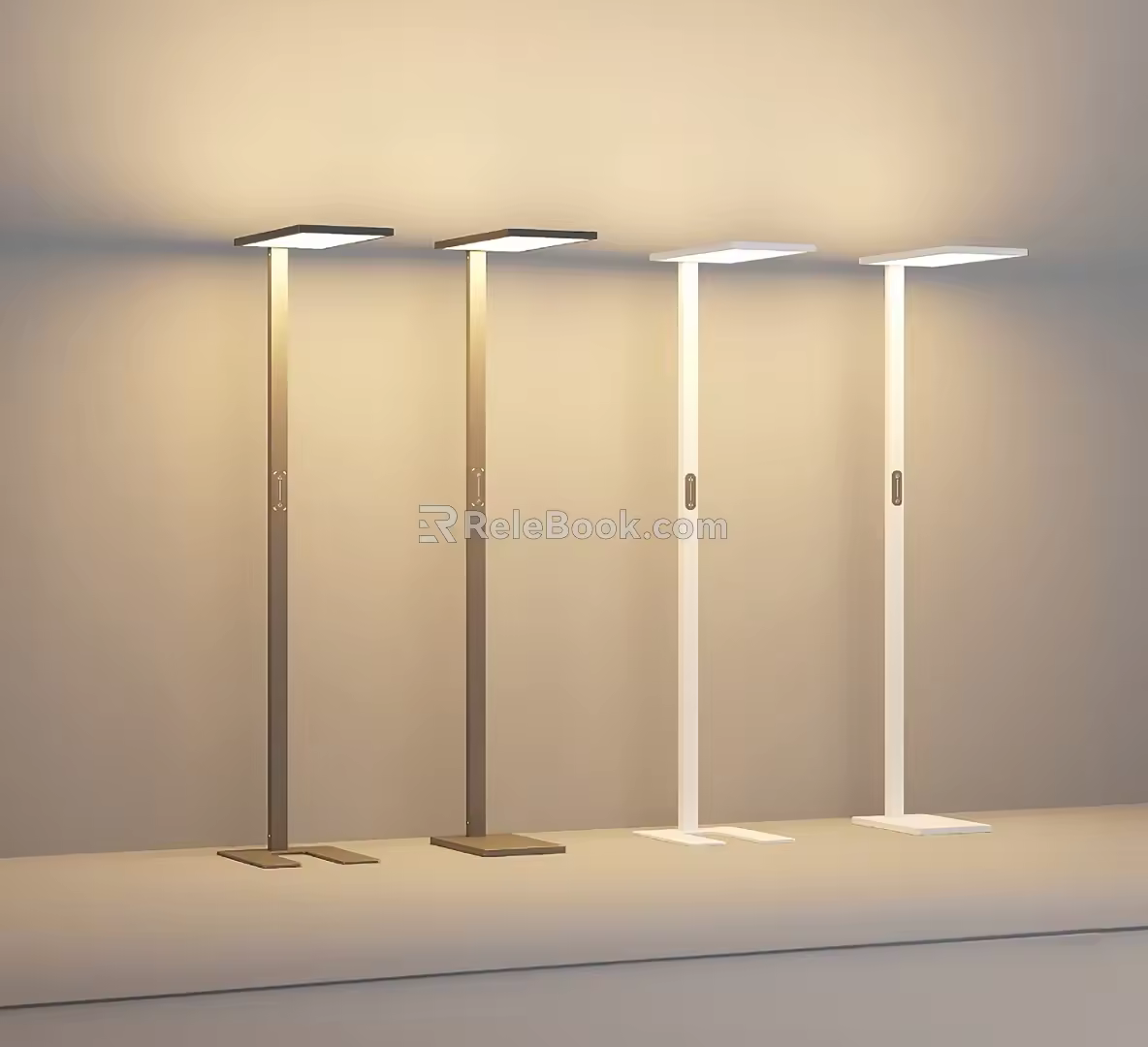 Modern street lamp net red large street lamp combination street lamp 3d model