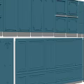 Modeling line background wall 3d model