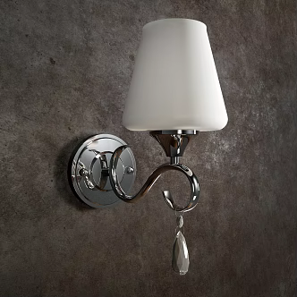 European style wall lamp retro wall lampshade wall lamp 3d model