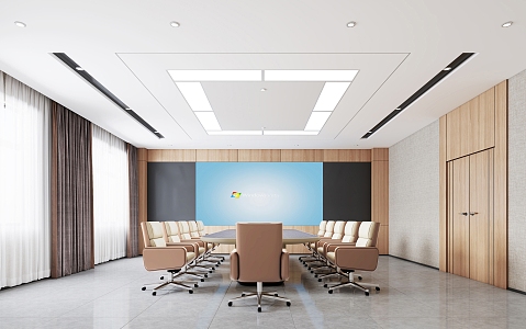 Modern Conference Room Video Conference Room 3d model