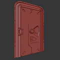 sci-fi hatch door sci-fi door 3d model