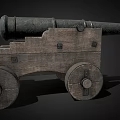 Cannon Earth Cannon Battery Cannon Gun Ancient Cannon Tower Battery Wall Cannon Low Face Low Number Low Model Simple Model Game Movie and TV Level Super Realistic 3d model