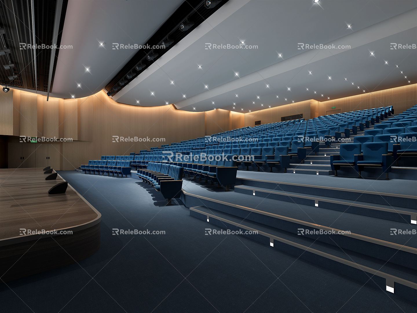 Modern Lecture Hall 3d model