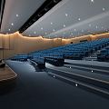 Modern Lecture Hall 3d model