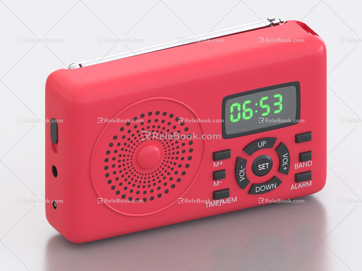 Vintage radio radio recorder 3d model