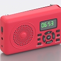 Vintage radio radio recorder 3d model