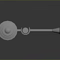 Red Adjustable Tension Rod With Sturdy Metal Ends For Household Use