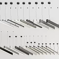 Modern Linear Pendant Lights in Black White Silver for Contemporary Home Interiors