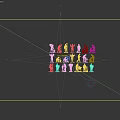 2D Cast Iron Worker Silhouettes With Various Construction Poses And Tools
