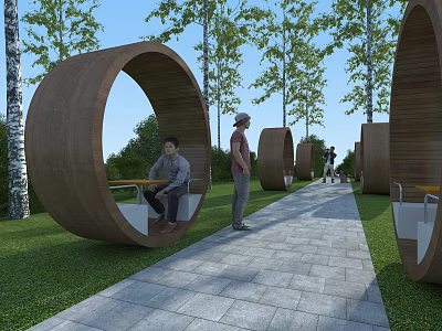 Leisure Landscape Seat 3d model