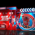 War Horse Energy Drink Exhibition Booth With Red Design And Basketball Player