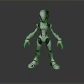 Robot Assistant Small Robot Butler Robot Butler Figure Game Figure 3d model
