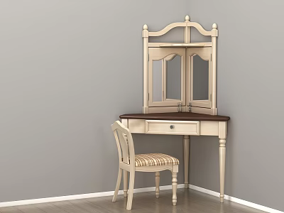 Jane European Dresser Corner Dresser 3d model
