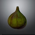 Fresh Ripe Fig with Vibrant Green and Red Stripes Healthy Natural Fruit