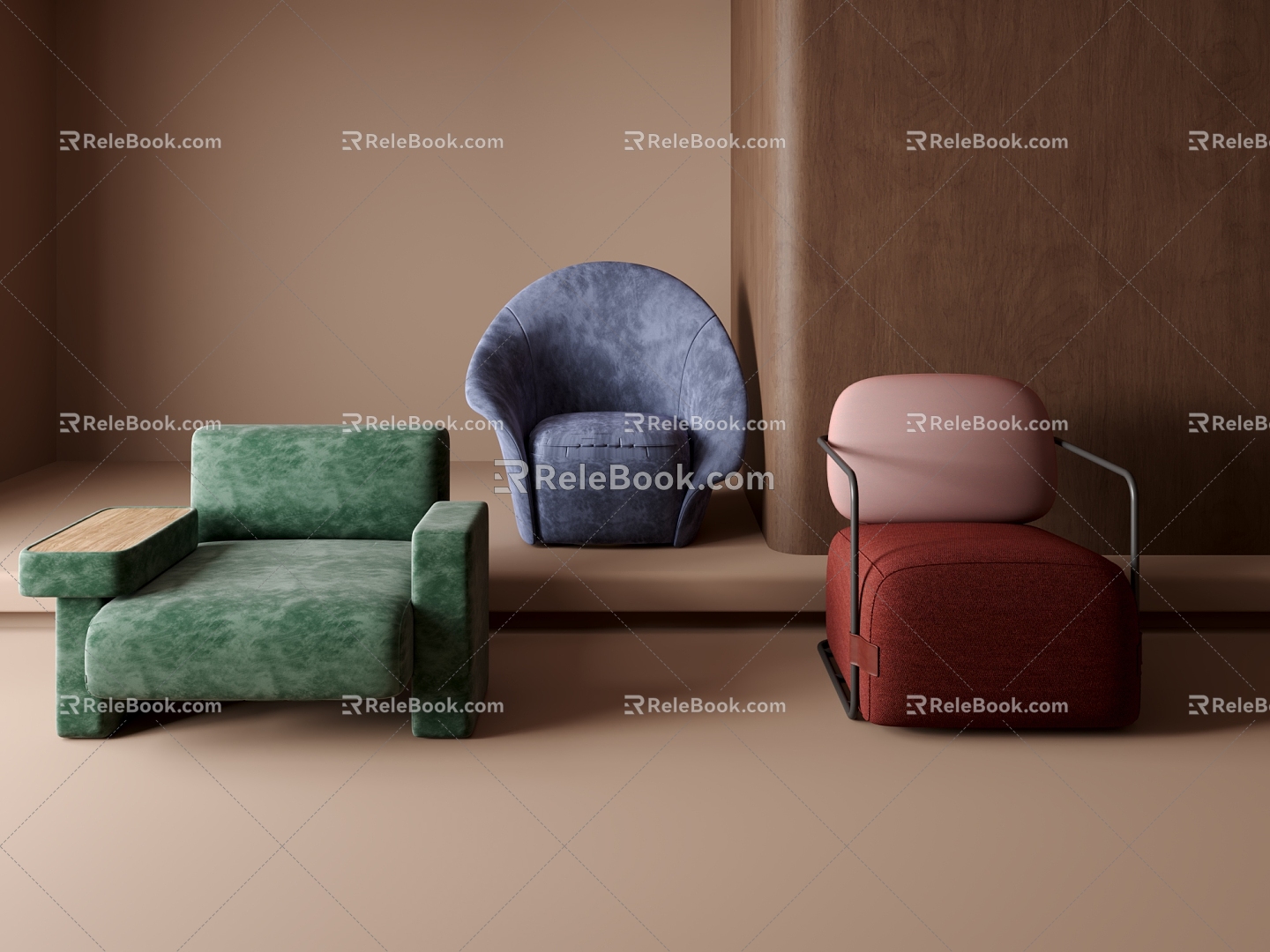 single sofa chair 3d model