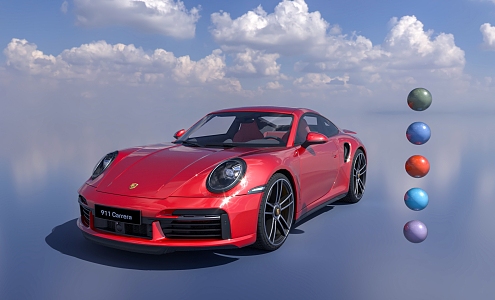 Porsche 911 sports car Car Xiaomi Cars 3d model