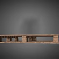 Rustic Wooden Pallet Furniture With Natural Wood Grain And Sturdy Design