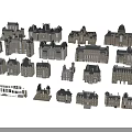 European Architecture Collection With Diverse Classical Styles Historical Details And Distinctive Facades