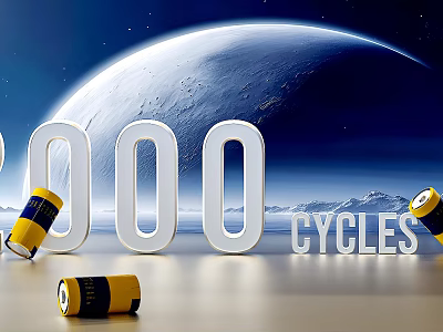 Long Lasting Household Batteries With 1000 Cycles Eco Friendly Performance 3d model