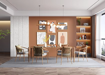 Nordic Restaurant 3d model